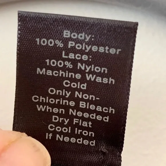 Ann Taylor Navy Microdot Popover Tunic Lace Woman’s Size Small Spring Top Preppy - Picture 8 of 10